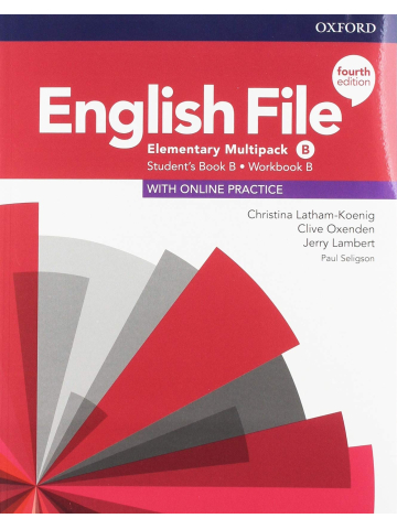 Masaje Orgullo Pertenecer a English File 4th edition - Elementary - Student's Book + Workbook MULTIPACK  B